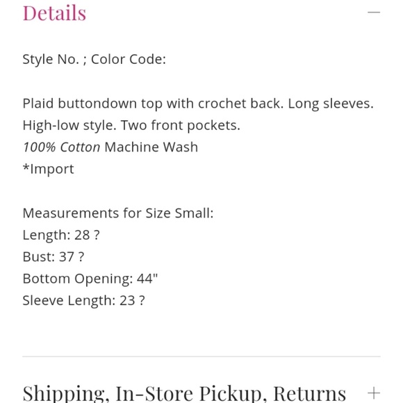 Free People | Crochet back plaid button down S - Picture 7 of 8